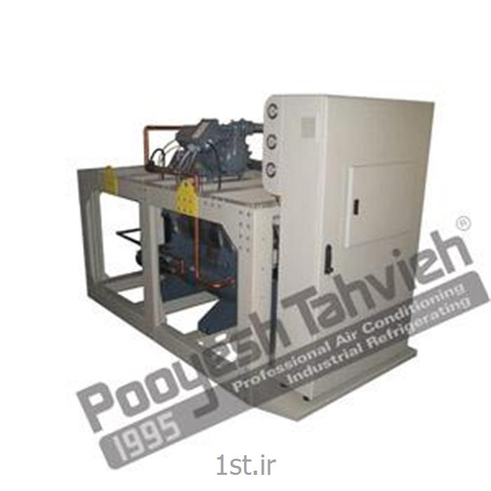 چیلر صنعتی تراکمی آبی شرکت پویش تهویه (کمپرسور پیستونی) R407c water cooled water chiller - reciprocating compressor