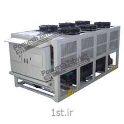 چیلر صنعتی تراکمی هوایی شرکت پویش تهویه (کمپرسور پیستونی) R134a packaged air cooled water chiller - reciprocating compressor