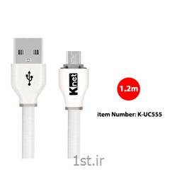 کابل Flat Micro USB to TYPE-A کی نت مدل K-UC555 به متراژ 1.2 متر
