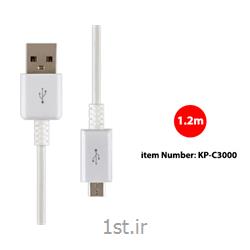 کابل Micro USB کی نت پلاس مدل KP-C3000 متراژ 1.2 متر