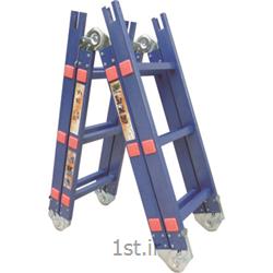 نردبان آلومنیومی تاشو چهار تکه 12 پله آسانکار