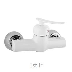 عکس لوازم شیرآلات حمام و دستشوییشیر اهرمی مدل سیترین سفید ارمغان