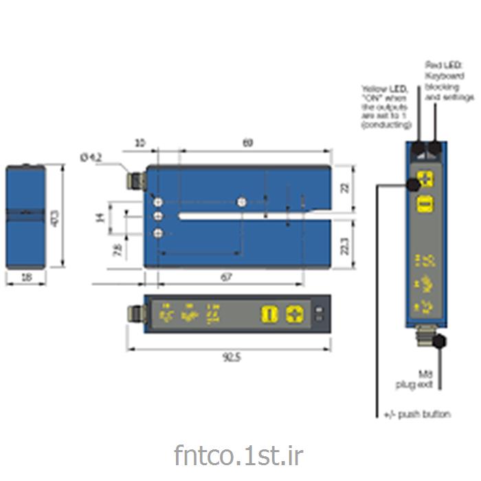 سنسور لیبل التراسونیک مدل microdetectors FC8U/0B-M307-1F