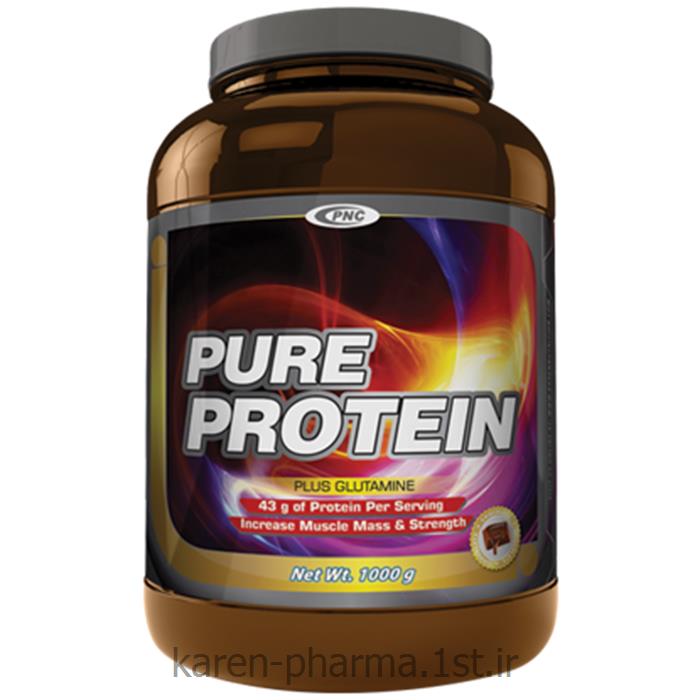 پیور پروتئین ، مکمل پروتئین بالا حاوی گلوتامین قوطی 1000 گرمی