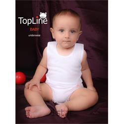 زیرپوش نوزاد تاپ لاین مدل سفید ساده