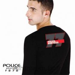 تی شرت کتان آستین بلند یقه گرد مدل F272 پلیس POLICE BODY SIZE