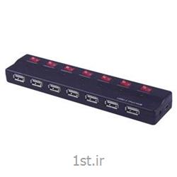 عکس هاب یو اس بی ( USB Hubs )هاب 7 پورت یو اس بی 2.0 فرانت سوئیچ دار / Faranet 7Port USB2.0 HUB with Power Switch & Adapter