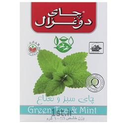چای سبز جعبه مقوایی نعنا 100 گرمی دوغزال