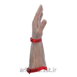 عکس دستکش ایمنیدستکش ضد برش فلزی ( قصابی ) ساق بلند آلمانی