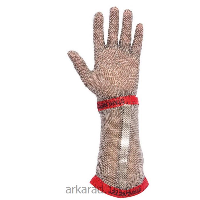 دستکش ضد برش فلزی ( قصابی ) ساق بلند آلمانی