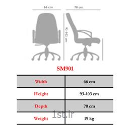 صندلی چرخدار اداری مدیریتی نیلپر مدل SM901E
