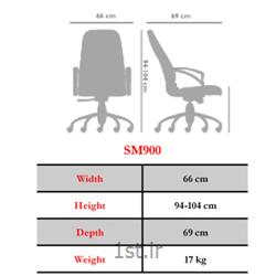 صندلی چرخدار اداری مدیریتی نیلپر مدل SM900E