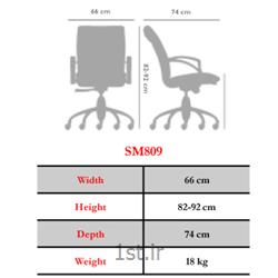 صندلی چرخدار اداری مدیریتی نیلپر مدل SM809E