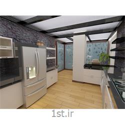 عکس طراحی ساختمانطراحی داخلی آشپزخانه با استفاده از سنگ آنتیک