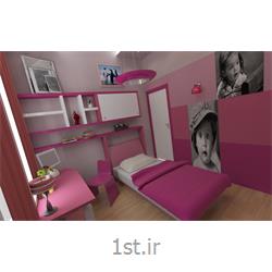طراحی دکوراسیون داخلی اتاق خواب با سبک مدرن با رنگبندی صورتی