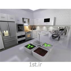 طراحی آشپزخانه با رنگبندی سفید