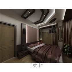 عکس طراحی ساختمانطراحی دکوراسیون داخلی اتاق خواب به سبک مدرن با رنگبندی قهوه ای
