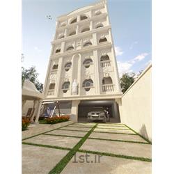 عکس طراحی ساختمانطراحی نمای کلاسیک ساختمان با استفاده از سنگ تراورتن حاجی آباد