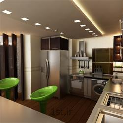 دکوراسیون داخلی آشپزخانه به سبک مدرن با رنگبندی قهوه ای