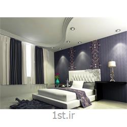 دکوراسیون داخلی اتاق خواب با رنگبندی بنفش و سفید
