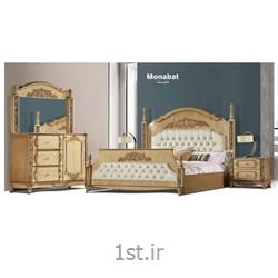 عکس مجموعه (ست) اتاق خوابسرویس خواب کامل اتاق مستر، مدل 19 منبت
