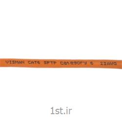 کابل شبکه مدل CAT6 SFTP CU ویسمن   به طول 500 متر کد 205200,205266