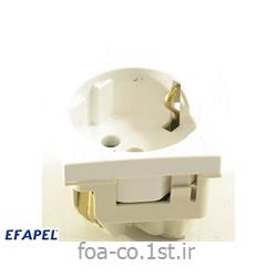 پریز برق ارت شوکو سفید سری 45 -45131SBR ایفاپل(EFAPEL)