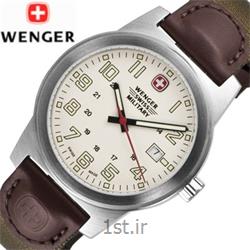 ساعت کلاسیک مردانه بند چرم-برزنت ونگر (Wenger) مدل ۷۲۹۰۱، ساخت سوئیس