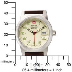 ساعت کلاسیک زنانه بند چرم-برزنت ونگر (Wenger) مدل ۷۲۹۲۱، ساخت سوئیس
