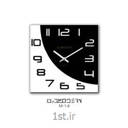 ساعت دیواری فانتزی فرازمان با اعداد سفید و مشکی مدل 14