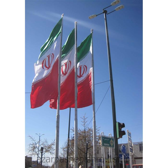 تولید و فروش انواع میله و پایه پرچم های گالوانیزه شهری 3 الی 18 متری