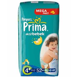 پوشک نوزاد 5تا10 کیلوگرم پریما پمپرز (سایز 3+) pampers وپوشک نوزاد 9تا16 کیلوگرم پریما پمپرز (سایز 4+) Pampers