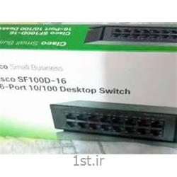 سوئیچ شبکه 16 پورت SF100D-16 سیسکو ( switch 16 port smb cisco )