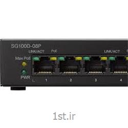سوئیچ شبکه 8 پورت SG100D-08P سیسکو ( switch 8 port smb cisco )